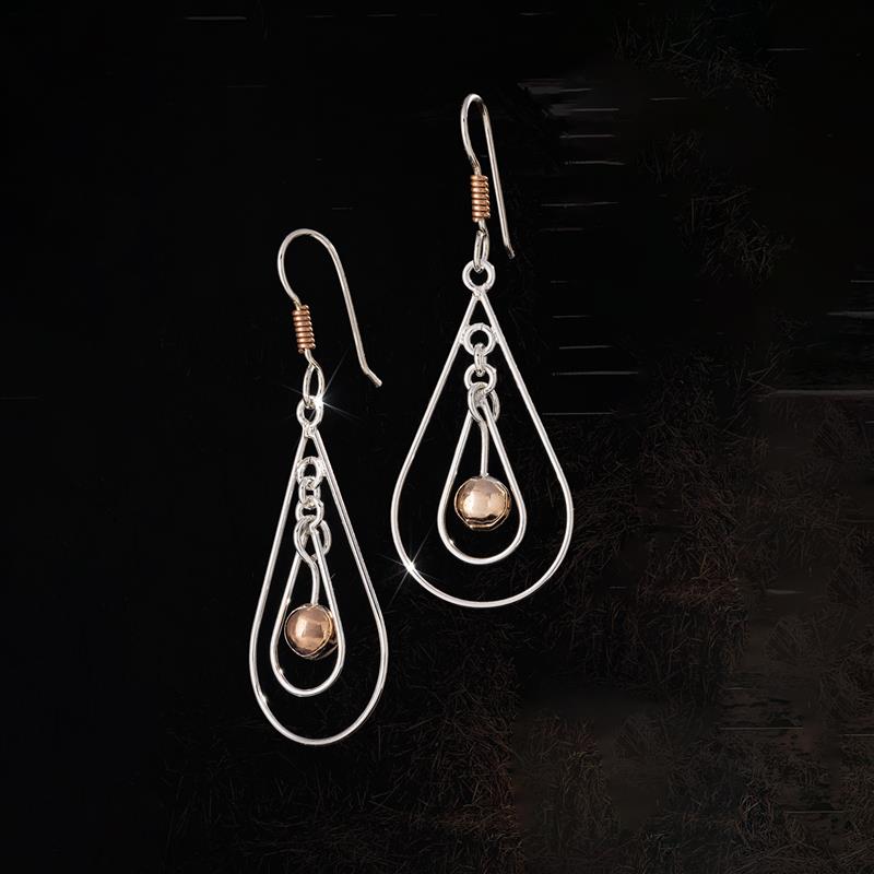 Copper Horse Earrings